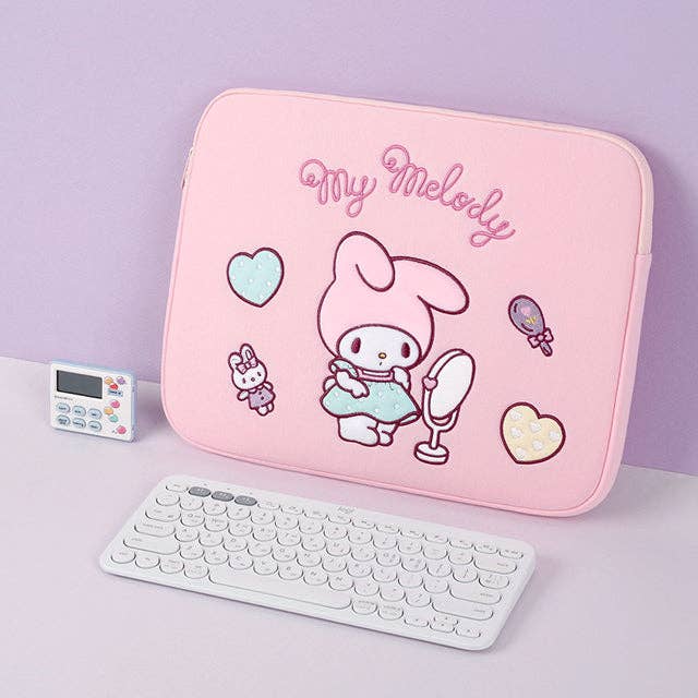 Sanrio My Melody Premium 13" Laptop Tablet Cover Case: My Melody