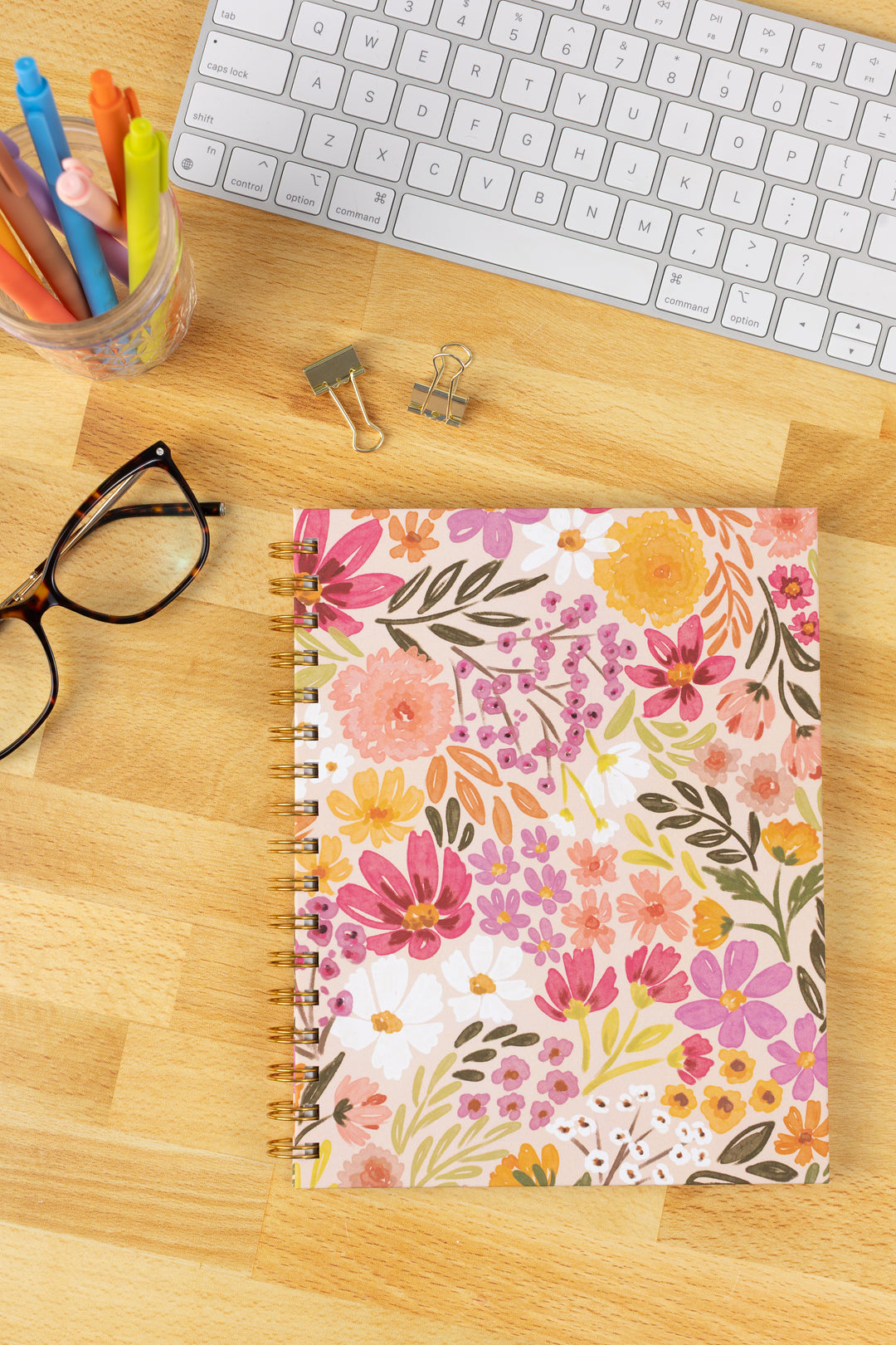 PRIMROSE PETALS
HARDCOVER SPIRAL NOTEBOOK, 7X9"