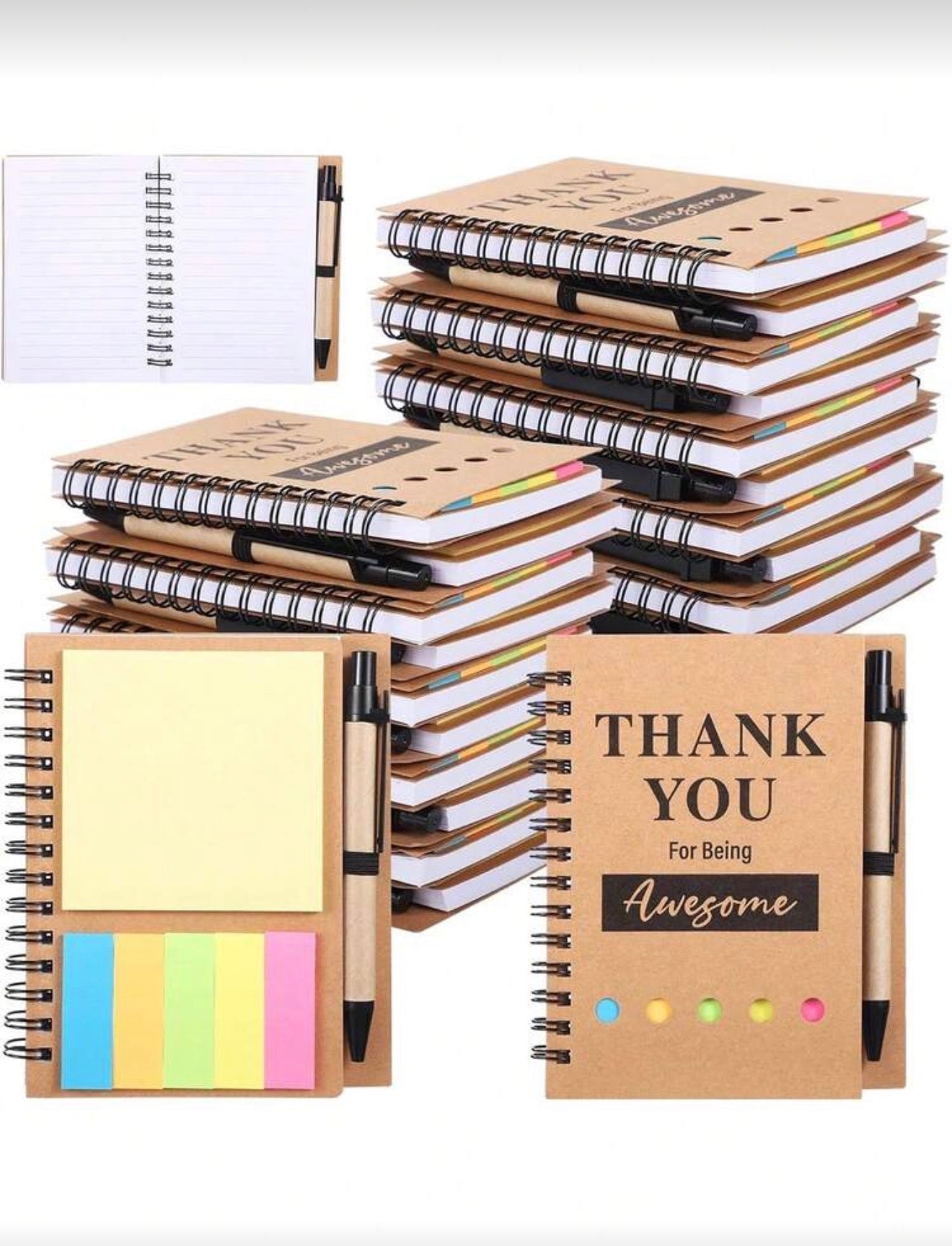 Spiral Notebook and Pen Gift Set