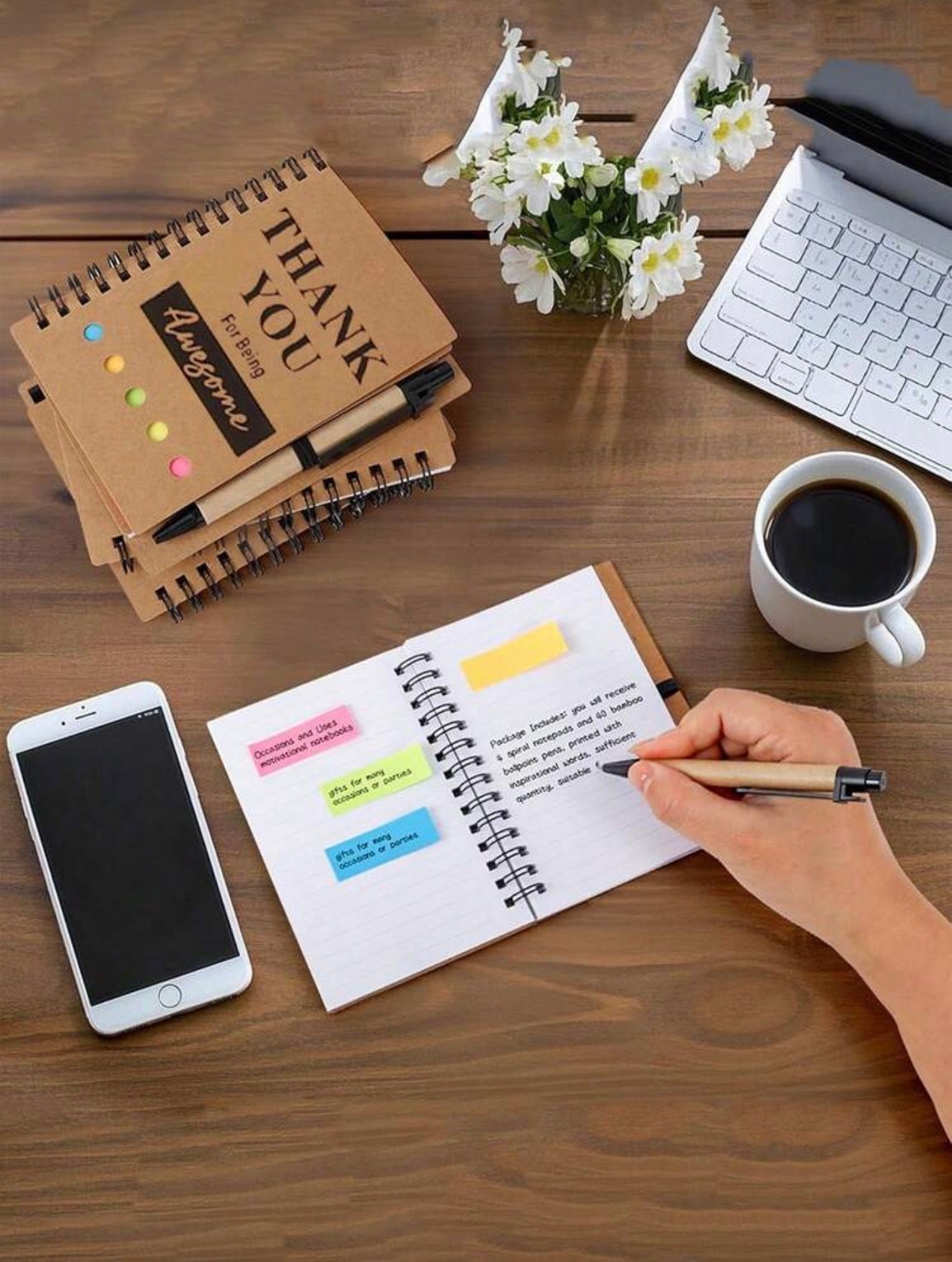 Spiral Notebook and Pen Gift Set