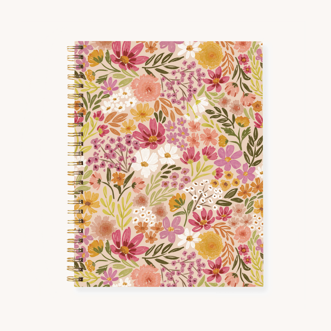 PRIMROSE PETALS
HARDCOVER SPIRAL NOTEBOOK, 7X9"