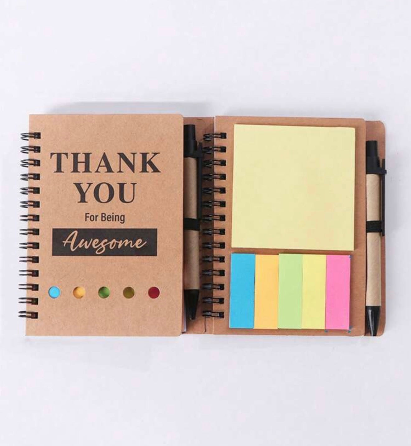 Spiral Notebook and Pen Gift Set