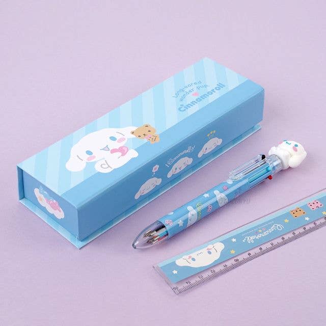 Sanrio Cinnamoroll Stationery Pencil, Pen, case Gift SET: Cinnamoroll