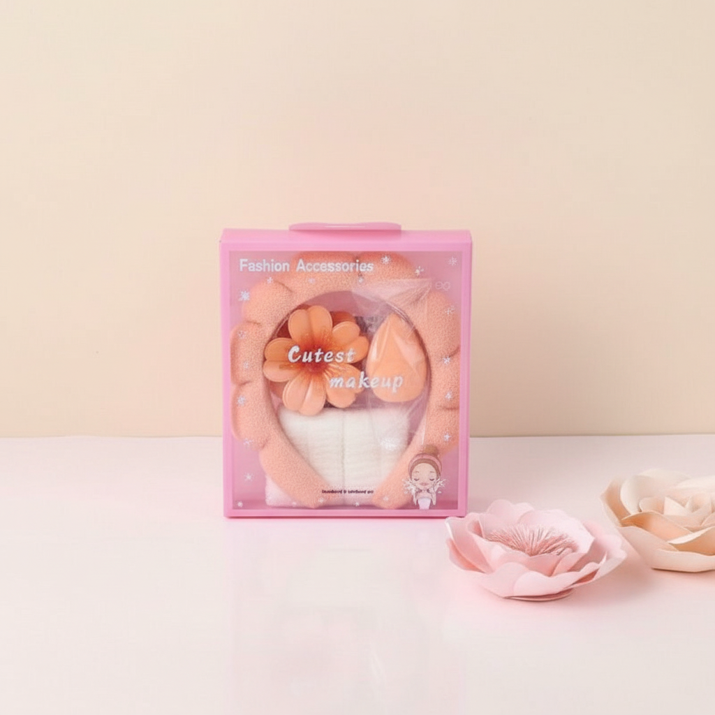 Peach Fashion Accessories Set