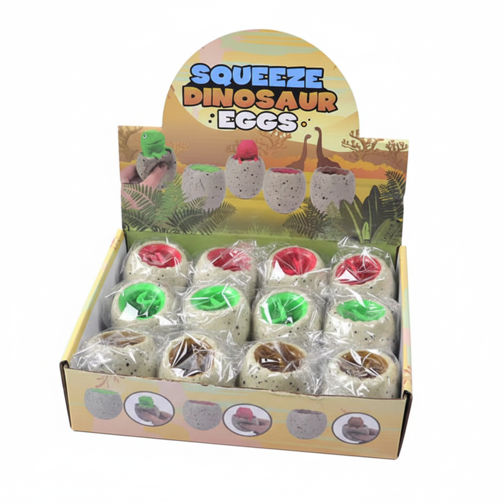 Squeeze Dinosaur Eggs - White Background